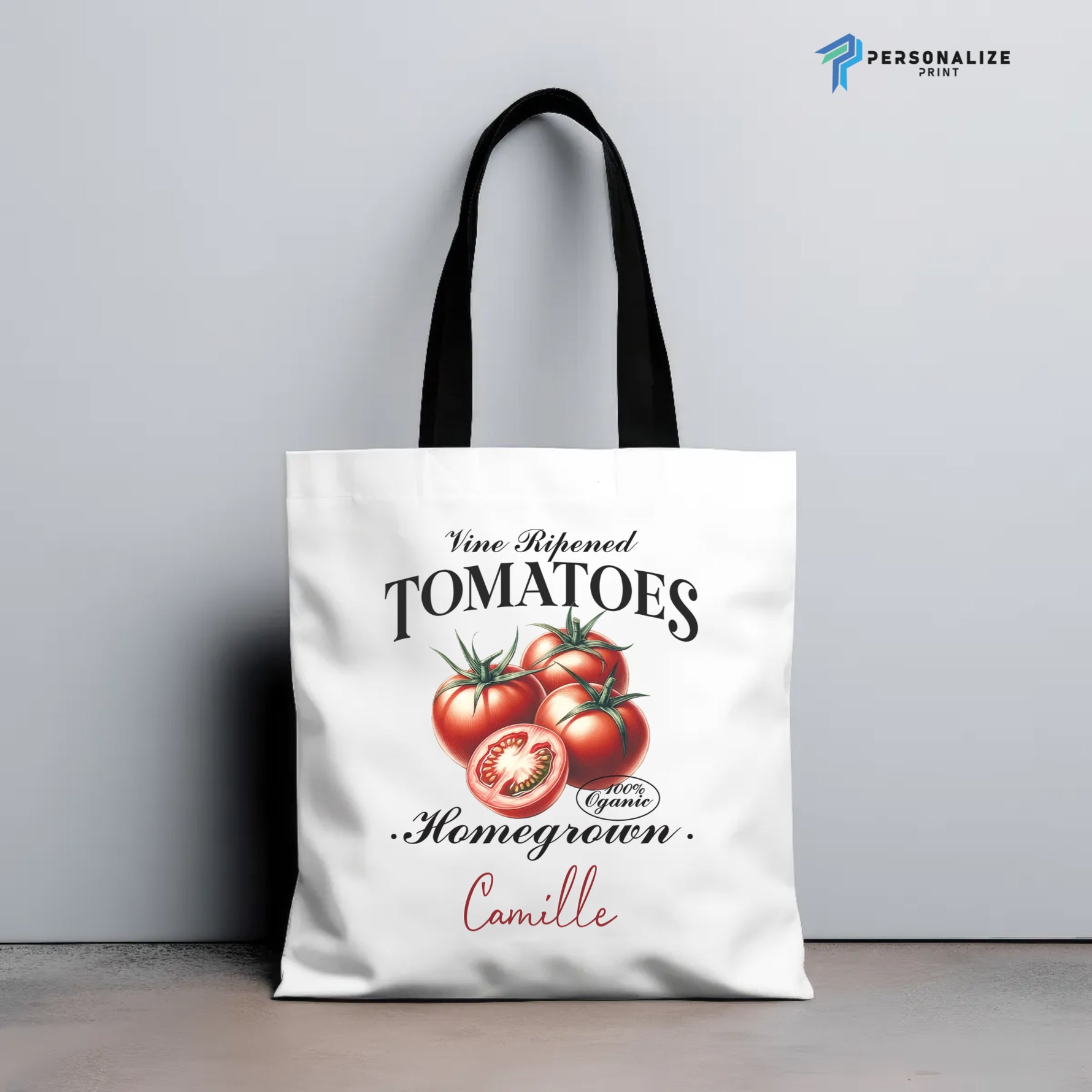 Personalized Fruit Design Add Name Tote Bag, Custom Name Tote Bag -  Tote Bag AOP