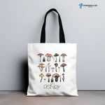 Personalized Mushroom Design Custom Name Tote Bag -  Tote Bag AOP Personalize Print