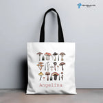 Personalized Mushroom Design Custom Name Tote Bag -  Tote Bag AOP Personalize Print