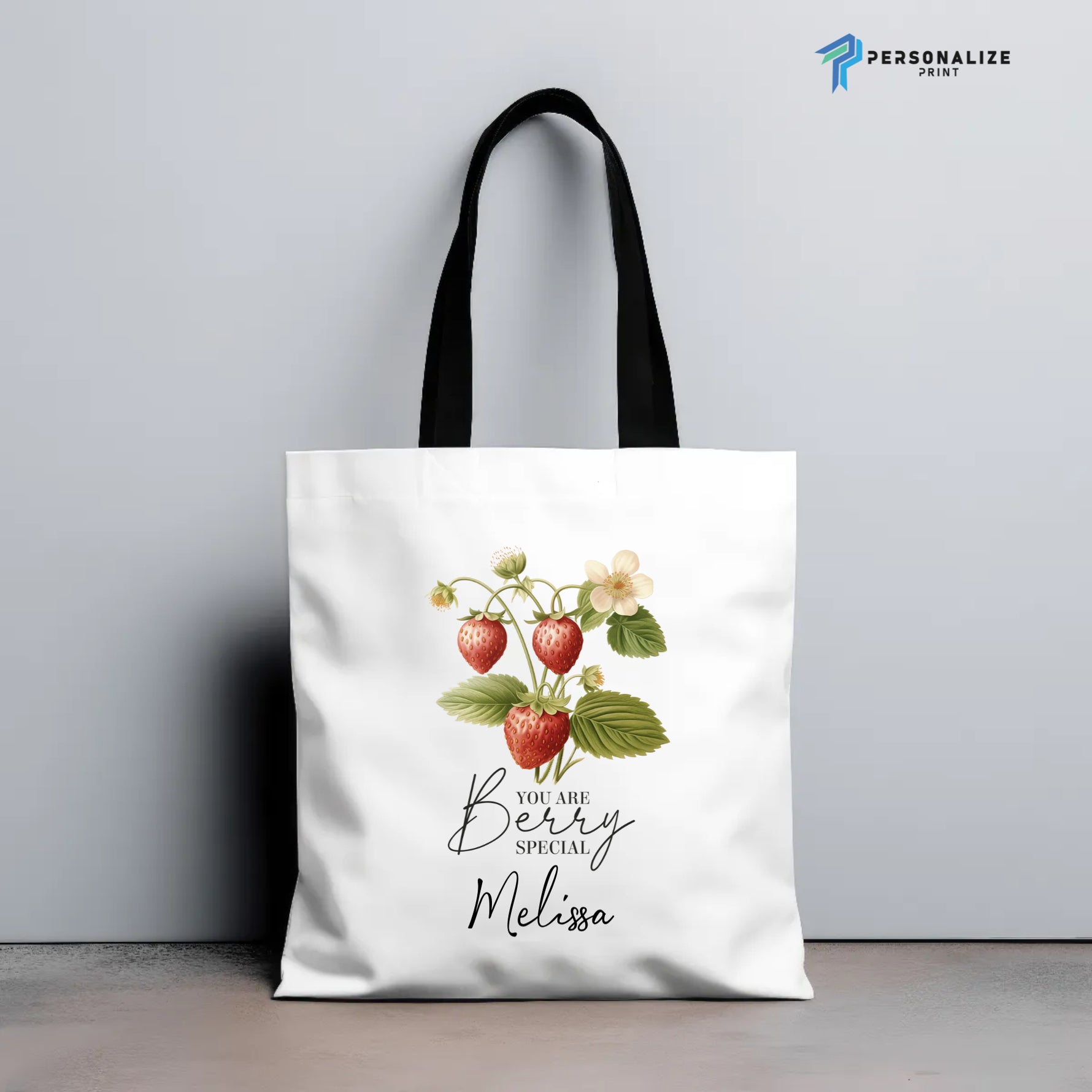 Personalised Vintage Fruit Custom Name Tote Bag Teacher -  Tote Bag AOP