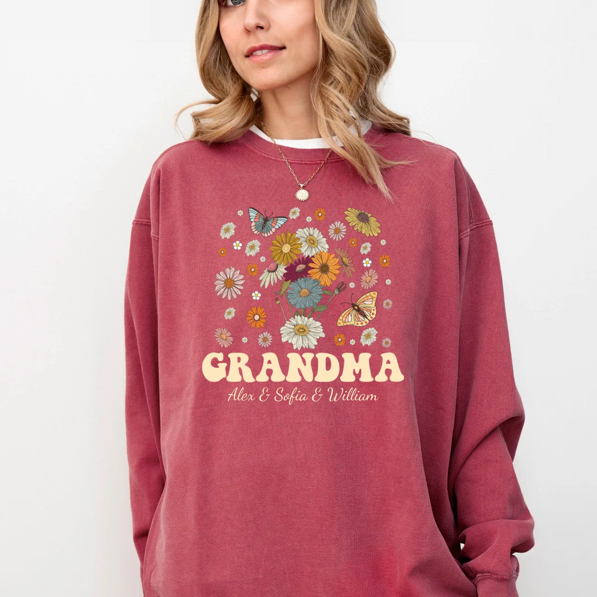 Holiday Gifts top Floral colorful Print AOP Unisex Sweatshirt