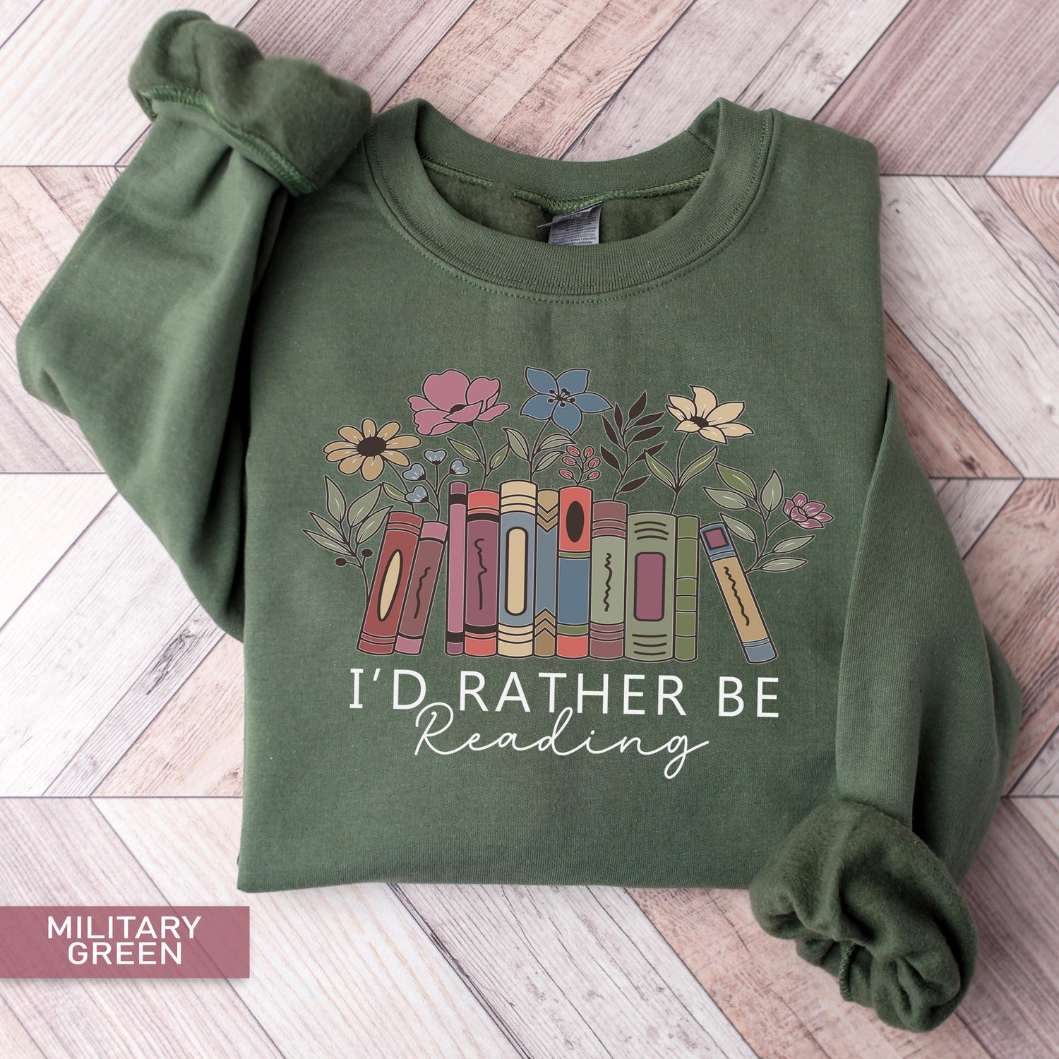 I'd Rather Be Reading Sweatshirt, Bookworm Sweatshirt, Reading Squad Shirt