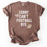 Brown t-shirt with Sorry Can& Personalize Print