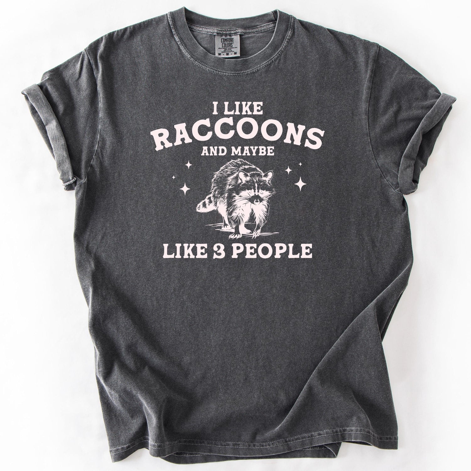 Vintage Style Raccoon T-Shirt, Funny Sarcastic Meme for Animal Lovers