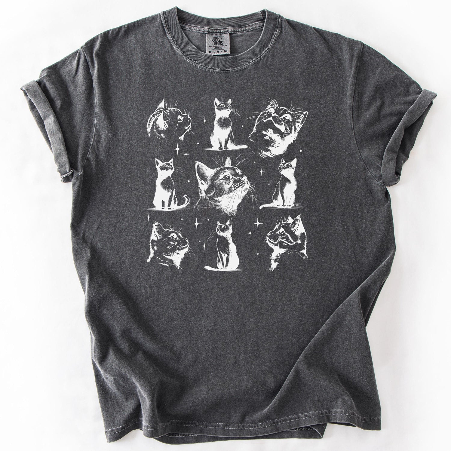 Vintage 90s Cat T-Shirt – Retro Graphic Tee for Cat Lovers, Unisex Relaxed Fit