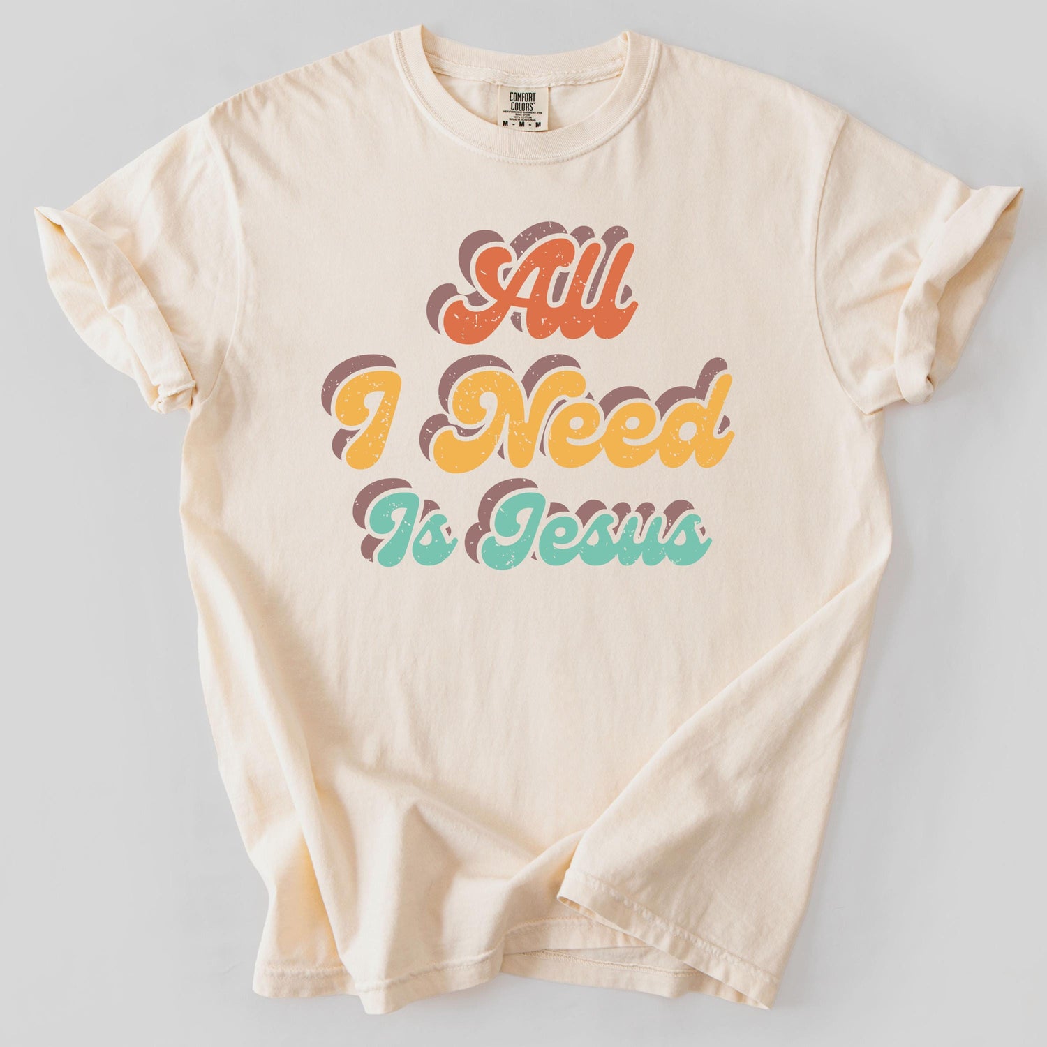 All I Need Is Jesus Shirt, Retro Christian Tee, Bible Verse T-Shirt, Faith-Based Apparel