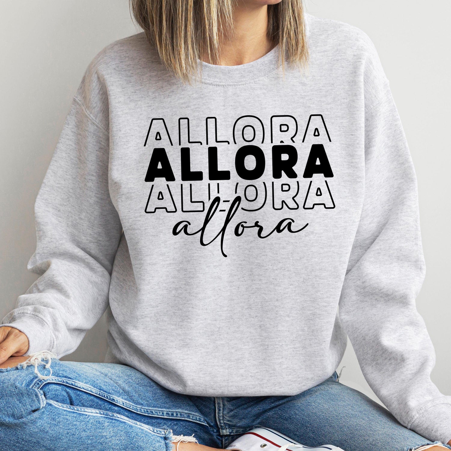 Allora Sweatshirt – Italian Themed Crewneck with Sayings, Italy Lovers Sweatshirt