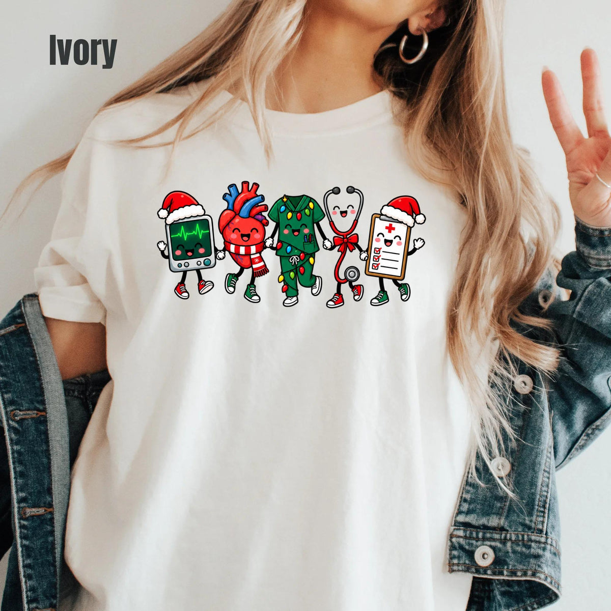 Comfort Colors Doodle Cardiac Christmas Shirt, Cvicu Nurse , Cardiology Heart Anatomy Tee