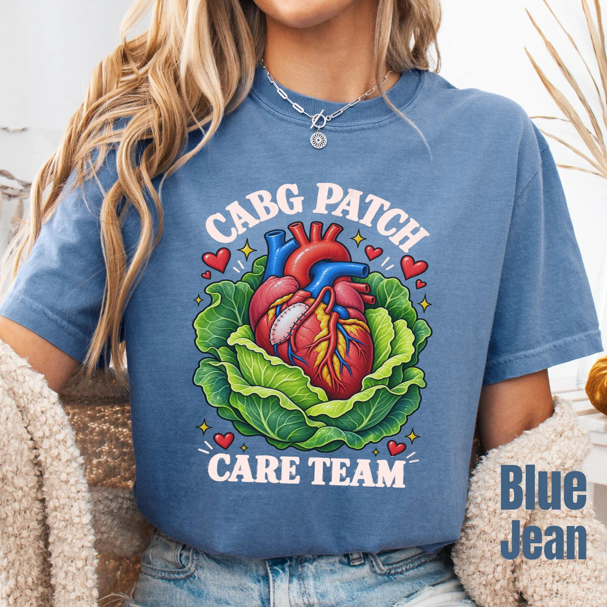 Cabbage Patch Nurse Comfort Colors CABG Care Team Shirt, Cardiac Surgery ICU Registered Professional Uniform
