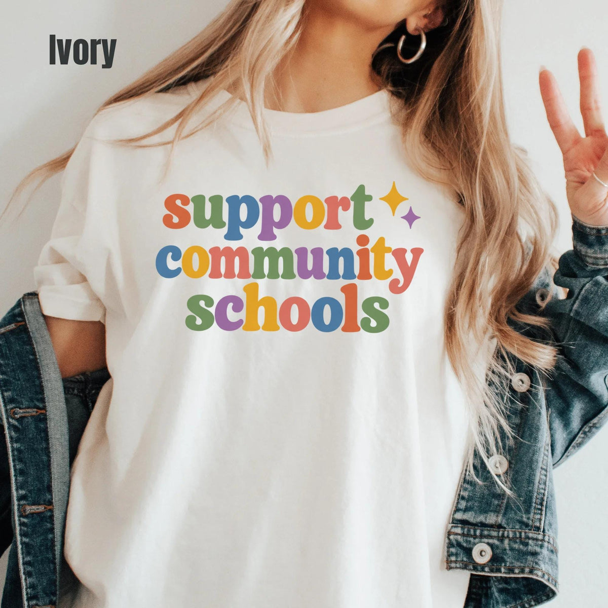 Support Public Schools Shirt, Comfort Colors Education Advocate Teacher Spirit Community Staff Apparel