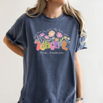 Personalized Floral Teacher Name Shirt -  Comfort Colors Tee Personalize Print