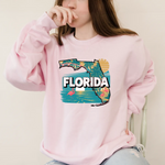 Custom Iconic U.S. States Crewneck Sweatshirt -  Sweatshirt Personalize Print