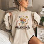 Personalized Grandma Shirt With Names Grandma Sweatshirt -  Sweatshirt Personalize Print