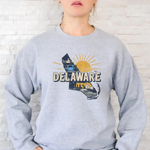 Custom Iconic U.S. States Crewneck Sweatshirt -  Sweatshirt Personalize Print