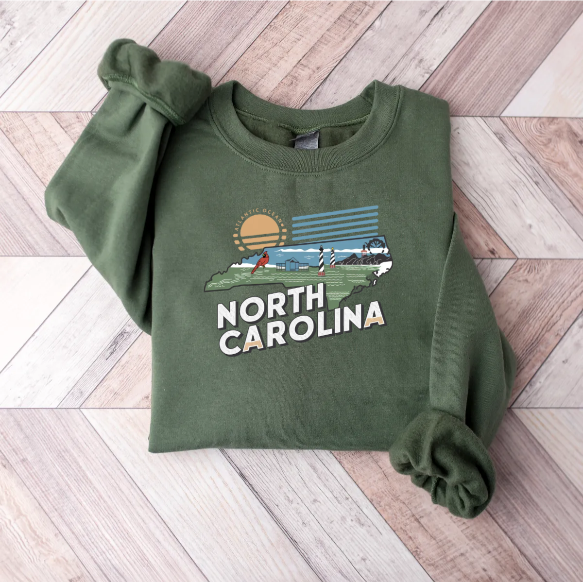 Custom Iconic U.S. States Crewneck Sweatshirt -  Sweatshirt