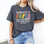 Personalized ABCD Teacher Name Shirt -  Unisex T-Shirt Personalize Print