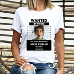 Personalized Wanted by Police Funny Shirt -  Unisex T-Shirt Personalize Print