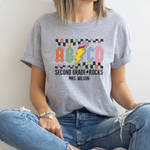 Personalized ABCD Teacher Name Shirt -  Unisex T-Shirt Personalize Print