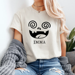 Personalized Halloween Pumpkin Face Shirt -  Unisex T-Shirt Personalize Print