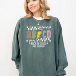 Personalized Abcd Teacher Sweatshirt -  Comfort Colors Sweatshirt Personalize Print