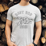 Custom Best Dad Ever Shirt, Funny Dad Bump Shirt -  Unisex T-Shirt Personalize Print