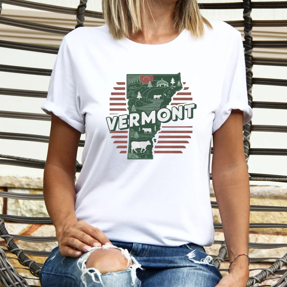 Iconic U.S. States Shirt, State Designs -  Unisex T-Shirt