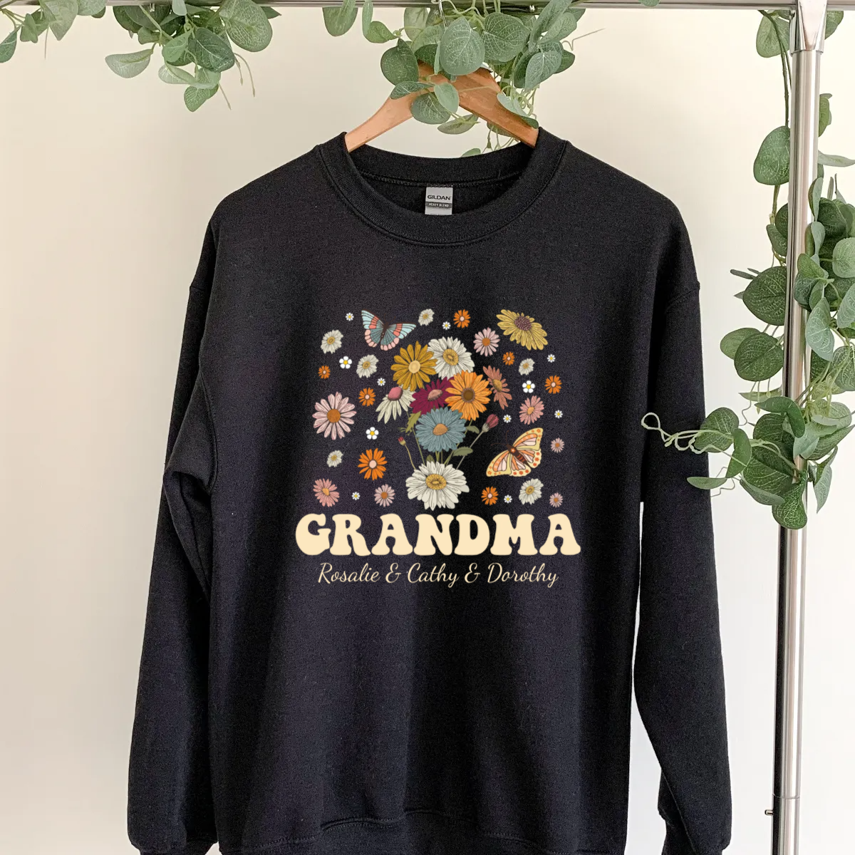 Personalized Grandma Shirt With Names Grandma Sweatshirt -  Sweatshirt