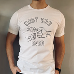 Custom Best Dad Ever Shirt, Funny Dad Bump Shirt -  Unisex T-Shirt Personalize Print