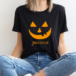 Personalized Halloween Pumpkin Face Shirt -  Unisex T-Shirt Personalize Print